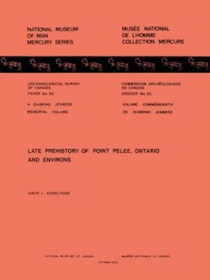 cover image of Late Prehistory of Point Pelee, Ontario and Environs